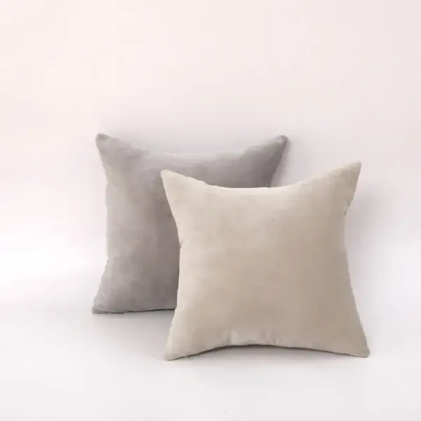 Pack of 2 Solid Decorative Velvet Pillow Covers