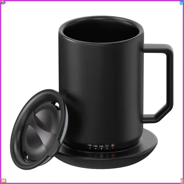 Constant Temperature Coffee Mug | Stainless Steel with USB Warmer Base